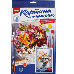 Картина по номерам на картоне 20*28,5 см "Нежный натюрморт" в/к 34,5*20,5*1,9 см