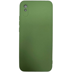 Силиконовый чехол Silicone Case NEW ERA для Xiaomi Redmi 9A зеленый