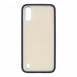 Силиконовый чехол SKIN SHELL для Samsung Galaxy A01/A015 (2019) (Темно-синий)