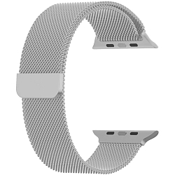 Металлический ремешок ISA для Apple Watch 38/40/41mm Milanese loop Светло-серый (Light gray)