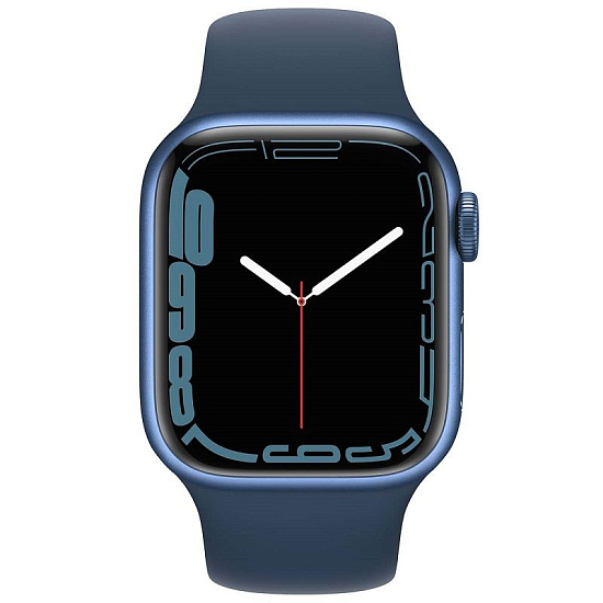 Часы Apple Watch Series 7 GPS, 41 мм, (MKN13) Blue, Sport Band (LL)