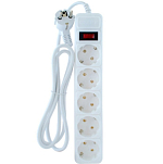 Сетевой фильтр  3.0м СТАРТ SP 5x3 ZVT, белый, 5 розеток