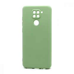 Силиконовый чехол SILICONE CASE New ERA для Xiaomi Redmi Note 9 зеленый