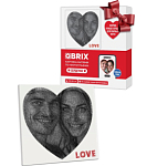 Картина нитями QBRIX по фото Сердечко