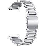 Металлический ремешок WB40 блочный на застежке Универсальный 20мм (silver)