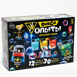 Набор для опытов Фиксики «Фикси опыты. Большой набор», 12 опытов, друзья