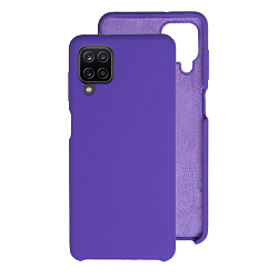 Задняя накладка SILICONE COVER для Samsung Galaxy A12 фиолетовый