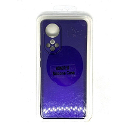 Задняя накладка SILICONE case NEW для Honor 50 фиолетовый неон