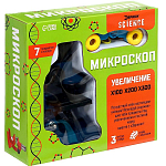 Микроскоп «Юный исследователь», 7 предметов, увеличение x100, x200, x300