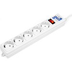 Сетевой фильтр  5.0м POWERCUBE SPG-B-15-WHITE, 5 розеток, белый (коробка)