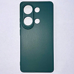 Задняя накладка Мобилис для Xiaomi Redmi Note 13 Pro (4G), темно-зеленый , матовая с защитой камеры