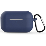 Силиконовый кейс для AirPods Pro Hang Silicon Сase с карабином Coast Blue