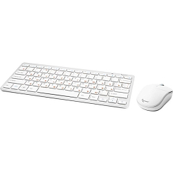 Клавиатура+мышь БП GEMBIRD KBS-7001-RU белая (Уценка)
