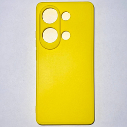 Задняя накладка Мобилис для Xiaomi Redmi Note 13 Pro (4G), желтый , матовая с защитой камеры