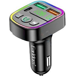 FM-модулятор EARLDOM ET-M103 (2USB выхода+UCB-C, Bluetooth) чёрный