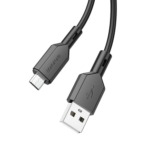 Кабель USB <--> microUSB  1.0м BOROFONE BX70 черный
