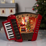 Фигура светодиодная «Волшебная гармонь», 18.5х6.3х23 см, музыка, свечение тёплое белое 10511718