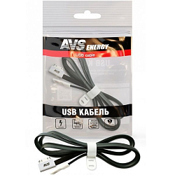 Кабель USB <--> iPhone 4  1.0м AVS IP-441 (плоский)