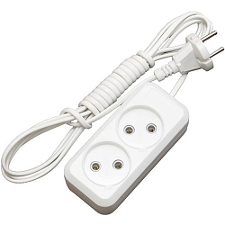 Сетевой удлинитель 10м ДЖЕТТ 2 розетки, 6А  [ШВВП] РС-2, б/з