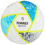 Мяч футбольный TORRES Match, F323975, ручная сшивка, 32 панели, р. 5, PU