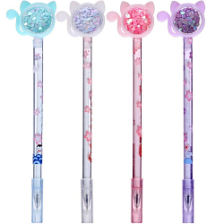 Ручка-прикол Calligrata "Блеск киска" гелевая, МИКС 5289583