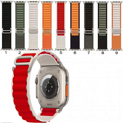 Нейлоновый ремешок SPIGEN "Альпийская петля" для Apple Watch 38/40/41mm №06 Оранжевый/Черный