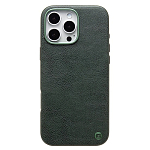 Задняя накладка Cellis SM031 SafeMag для iPhone 16 Pro Max Натуральная кожа (dark green) (237506)