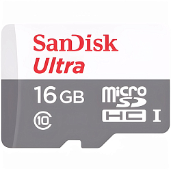 Micro SD 16Gb SanDisk Class 10 Ultra Android UHS-I (100 Mb/s) без адаптера