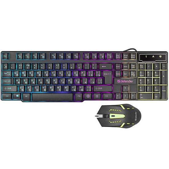 Клавиатура+мышь DEFENDER Sydney C-970 RU черный, USB
