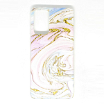 Задняя накладка GRESSO для Samsung Galaxy А72. Коллекция Агат-пастель прозрачный