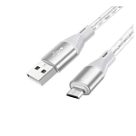Кабель USB <--> microUSB  1.0м BOROFONE BX96 Ice Crystal, серый