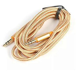 Кабель Jack 3.5 <--> Jack 3.5  1.0м BOROFONE BL3 золотой
