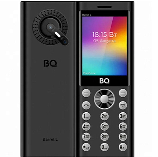 Телефон BQ 2458 Barrel L Black+Silver