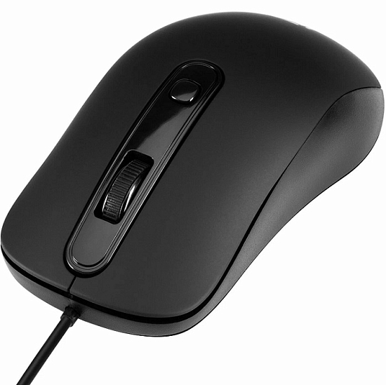 Мышь OKLICK 155M черный/серый, USB