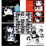 Тетрадь А5 48л. BRAUBERG скоба, клетка, глянцевый лак, Аниме (микс в спайке), 404347