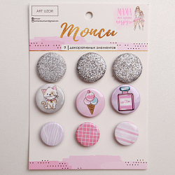 Топсы для скрапбукинга в наборе «Мама–моя лучшая подруга», 10 × 14 см