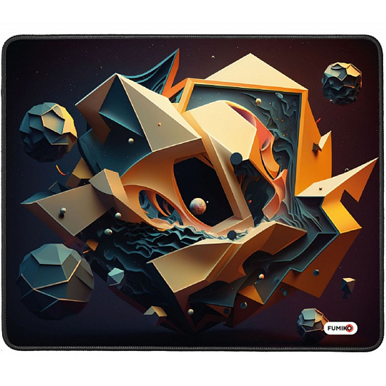 Коврик FUMIKO MP01 Хаос 240x200х2 мм оверлок