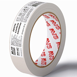 Малярная лента AVS SCH-007 24мм/20м (бежевый)