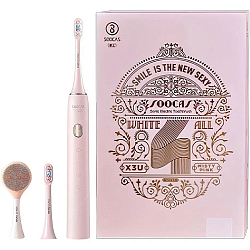 Зубная щетка XIAOMI Soocas Electric Toothbrush X3U (Global) Pink (Футляр + 3 насадки) Подарочная упаковка