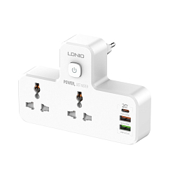 Сетевой разветвитель 2гн. LDNIO SC2311 белый
