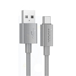 Кабель USB <--> Type-C  1.0м HOCO X107 Favor, серый