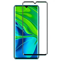 Противоударное стекло 3D DF для Xiaomi Redmi Note 10S чёрное