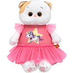 Мягкая игрушка Кошечка Ли-Ли в платье с лошадкой , 24 см (LK24-175)
