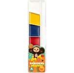Акварель Мульти-Пульти "Чебурашка", медовая, 06 цветов, без кисти, пластик, европодвес АПЧБ_53005