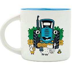 Кружка детская керамическая, 350 мл, «Синий трактор» 10453188