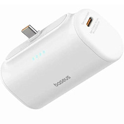 Внешний АКБ BASEUS Compact 8pin Edition 5000mAh, белый, 20W
