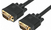 Кабель VGA <--> VGA  5.0м GEMBIRD (CC-PPVGA-5M) Premium, тройной экран, феррит.кольца, пакет