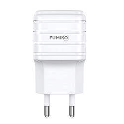 Сетевое ЗУ 1USB 2.4A FUMIKO CH16 белое