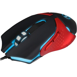 Мышь JET.A PANTEON MS67 черно-красная USB (Мятая упаковка)