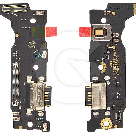 Шлейф (плата) для Xiaomi Redmi Note10 Pro+системный разъем+разъем гарн+мик (100%)